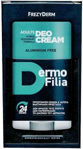 Frezyderm Dermofilia Adults Αποσμητικό 24h σε Κρέμα Χωρίς Αλουμίνιο 40ml