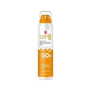 Vican Cer'8 Active Protection Mist Αντηλιακό Πολύ Υψηλής Προστασίας Με Citronella & Andiroba SPF50+ 125ml