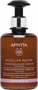 Apivita Rose & Honey Micellar Water Αφαίρεσης Μακιγιάζ Προσώπου & Ματιών 300ml
