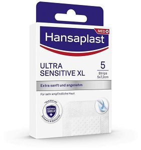 Hansaplast Αποστειρωμένα Αυτοκόλλητα Επιθέματα Ultra Sensitive XL 5x7.2cm 5τμχ