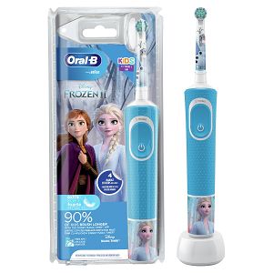 Oral-B Disney Ηλεκτρική Οδοντόβουρτσα Frozen Γαλάζια-Λευκή για 3+ Χρονών