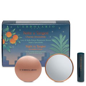 L' Erbolario Notte A Tangeri Irresistible Charm Kit – Kit με Αστραφτερή Πούδρα Λάμψης με Καθρεφτάκι & Kajal για τα Μάτια