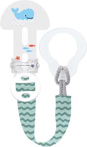 Mam Κλιπ Πιπίλας It & Cover από Ύφασμα με Καπάκι Πράσινη
