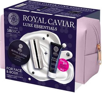Natura Siberica Promo Royal Caviar Luxe Essentials Icy Firming Eye Cream 15ml & Lifting & Firming Peptide Eye Patch 60 Τεμάχια & Δώρο Anti-Age Transforming Body Cream 30ml & Δώρο Νεσεσέρ 1 Τεμάχιο