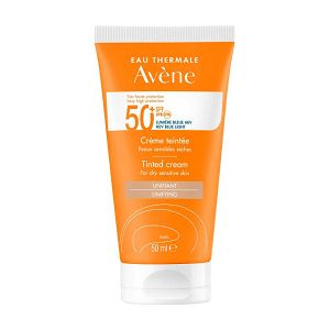 Avène Tinted Cream SPF50+ Αντηλιακή κρέμα προσώπου με Χρώμα για το ξηρό και πολύ ξηρό δέρμα 50ml