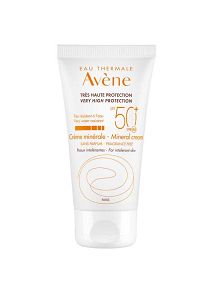 Avène Minéral Αντηλιακή Κρέμα Προσώπου SPF 50+  για Μη Ανεκτικό Δέρμα 50ml