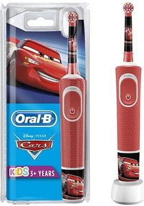 Oral-B Disney Ηλεκτρική Οδοντόβουρτσα Cars Κόκκινη-Λευκή για 3+ Χρονών
