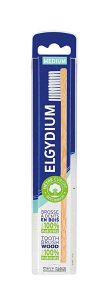 Elgydium Eco Friendly Οδοντόβουρτσα Ξύλινη, Φιλική προς το Περιβάλλον - Μέτρια 1τμχ