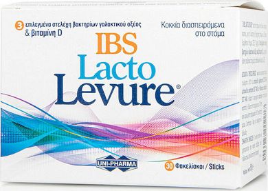 Uni-pharma Lacto Levure IBS Προβιοτικά 30 φακελίσκοι