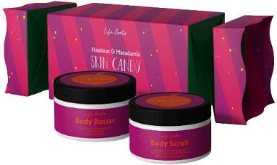 Life Roots Skin Candy Hazelnut & Macademia Σετ Περιποίησης που περιέχει Body Scrub 250ml & Body Butter 250ml