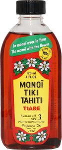 Monoi Tiki Tahiti Monoi Oil Αντηλιακό Λάδι Προσώπου και Σώματος SPF3 120ml