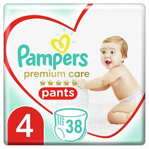 Pampers Premium Care Pants Μέγεθος 4 (9-15kg) - 38 Πάνες-Βρακάκι