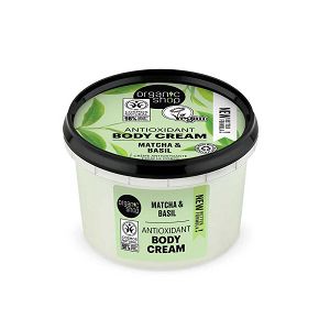 Organic Shop Os Αντιοξειδωτική Κρέμα Σώματος, Matcha και Βασιλικός, 250 Ml