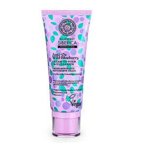 Natura Siberica Blueberry Siberica, Κρεμώδης Αφρός καθαρισμού προσώπου, για όλους τους τύπους επιδερμίδας,100ml