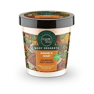 Organic Shop Body Dessert Almond & Honey, Αμύγδαλο & Μέλι Μους θρέψης σώματος, 450ml