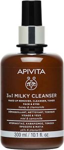 Apivita Chamomile & Honey Γαλάκτωμα Καθαρισμού Προσώπου & Ματιών 300ml+