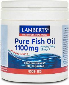 Lamberts Pure Fish Oil Ιχθυέλαιο 1100mg 180 κάψουλες