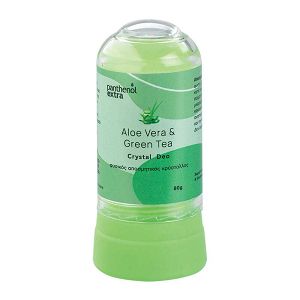 Medisei Panthenol Extra Crystal Aloe Vera & Green Tea Αποσμητικός Κρύσταλλος σε Roll-On 80gr