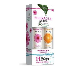 Power Health Echinacea Extra 24s Stevia + Δώρο Vitamin C 500mg 20s