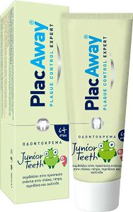 Plac Away παιδική οδοντόκρεμα Junior Teeth 50ml, από 6 ετών με γεύση πορτοκάλι