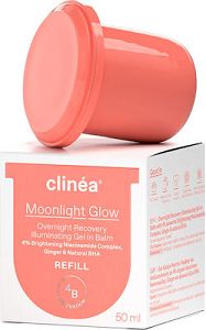 Clinea Moonlight Glow Refill Gel Προσώπου Νυκτός για Αντιγήρανση & Λάμψη 50ml