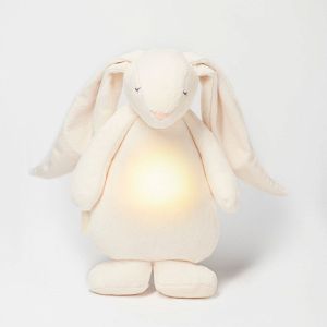 MOONIE Επαναφορτιζόμενο βοήθημα ύπνου με αισθητήρα κλάματος και φωτισμό - Cream Bunny