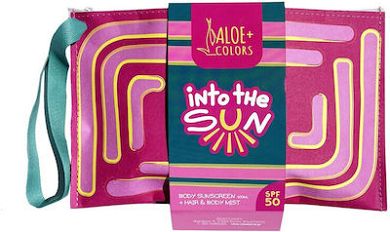 Aloe+ Colors Into The Sun SPF50 Σετ με Αντηλιακό Γαλάκτωμα Σώματος & Νεσεσέρ