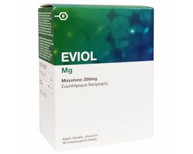 Eviol Magnesium 350mg Συμπλήρωμα Διατροφής με Μαγνήσιο, 30 δισκία