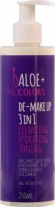 Aloe+ Colors Γαλάκτωμα Ντεμακιγιάζ De-Make Up 3 in 1 για Ευαίσθητες Επιδερμίδες 250ml