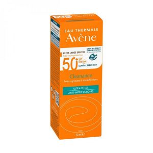 Avene Cleanance Solaire spf50+ Αντηλιακή Κρέμα Προσώπου για Λιπαρή Επιδερμίδα & Κατά των Ατελειών 50ml