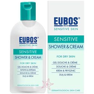 Eubos Sensitive Skin Care Shower & Cream Απαλό Κρεμώδες Καθαριστικό Σώματος για Ευαίσθητο Κανονικό & Ξηρό Δέρμα 200ml