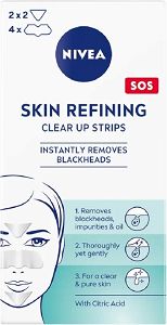 Nivea Skin Refining Clear Up Strips Μάσκα Προσώπου για Καθαρισμό 6τμχ