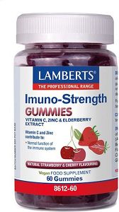 Lamberts Imuno-Strength Πολυβιταμίνη Κεράσι Φράουλα 60 ζελεδάκια