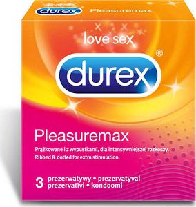 Durex Προφυλακτικά Pleasure Max με Ραβδώσεις 3τμχ