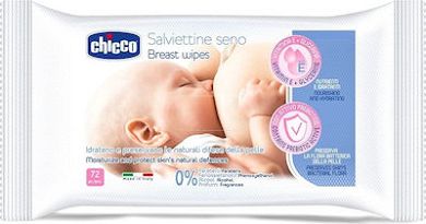 Chicco Μαντηλάκια Καθαρισμού Στήθους χωρίς Άρωμα, Οινόπνευμα & Parabens 72τμχ