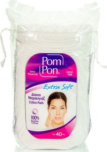 Pom Pon Mega Extra Soft Δίσκοι Ντεμακιγιάζ από 100% Βαμβάκι 40τμχ