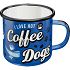 Nostalgic Κούπα σμάλτου PfotenSchild - Hot Coffee & Cool Dogs