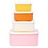 A little lovely company Σετ 4 δοχεία φαγητού Lunch & Snack Box Rainbows