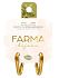 Farma Bijoux Υποαλλεργικά Σκουλαρίκια Κρίκοι Χρυσοί Σχήμα V 20mm