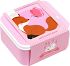 A little lovely company Σετ 4 δοχεία φαγητού Lunch & Snack Box Forest Friends Pink