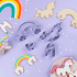 ChefClub Kids Cookie Cutters - Unicorn & Rainbow Magic 3D